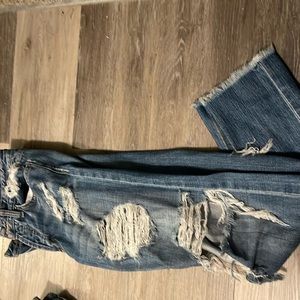 Distressed Joe jeans